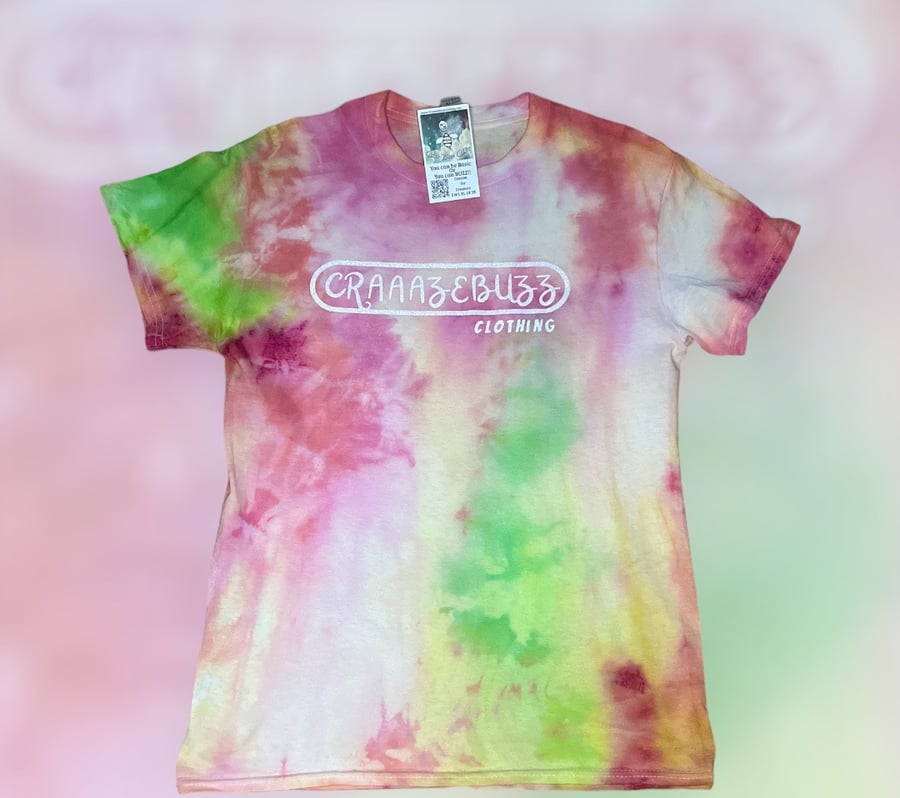 Image of CraaazE custom tie-dye tee