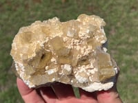 Image 18 of Yellow Cubic Fluorite & Barite Specimen | Beijing China #2654