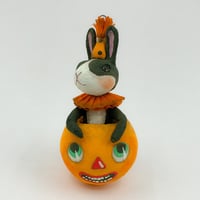 Image 3 of Vintage Inspired Dutch Rabbit in Jack O' Lantern