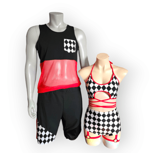 Image of Diamond Edge Half Mesh Tank With Pocket