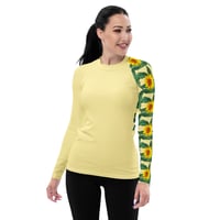 Image 2 of Sunflowers Sleeve Women's Rash Guard