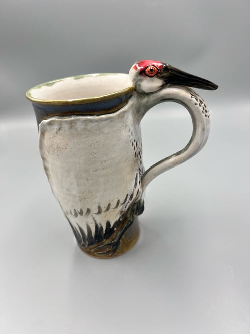 Image of Sandhill Crane Tall Mug- Elizabeth Paxson