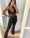 Floral mesh co-ord with scrunchie