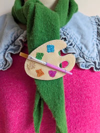 Image 1 of Paint Palette Brooch