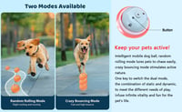 Image 21 of Smart Dog Toy Ball Electronic Interactive Pet Toy Ball USB Automatic Bouncing Rolling Toy Ball With 