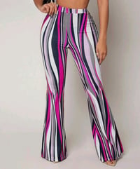 Image 1 of  Women's Colorful Striped Pants