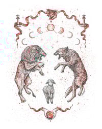 Image 1 of Twilight - The Lion, The Lamb and The Wolf 11x14 Signed Print