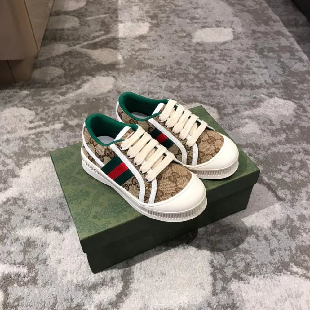 Brown Canvas G sneakers Preorder 