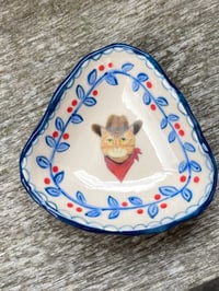 Image 2 of Cowboy Hat, Cat Trinket Dish 