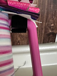 Image 4 of Purple, Pink, and Teal Tumbler Handle Bow 