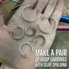 Make a Pair of Silver Hoop Earrings for 2 -5 people