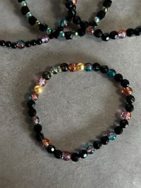 Image 8 of Western Glam Black and Gold Tumbler Bracelet Stack