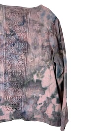 Image 9 of ♻️ UPCYCLED XL Orvis 100% Cotton Knit Jacket in Muted Overdyed Ice Dye