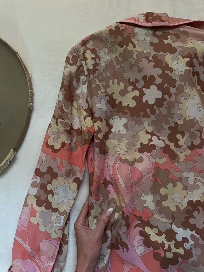late 1960s Emilio PUCCI cotton blouse