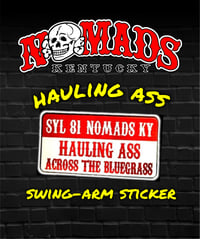 Hauling Ass sticker 