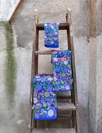 Image 2 of Pañuelo HORTENSIAS azul