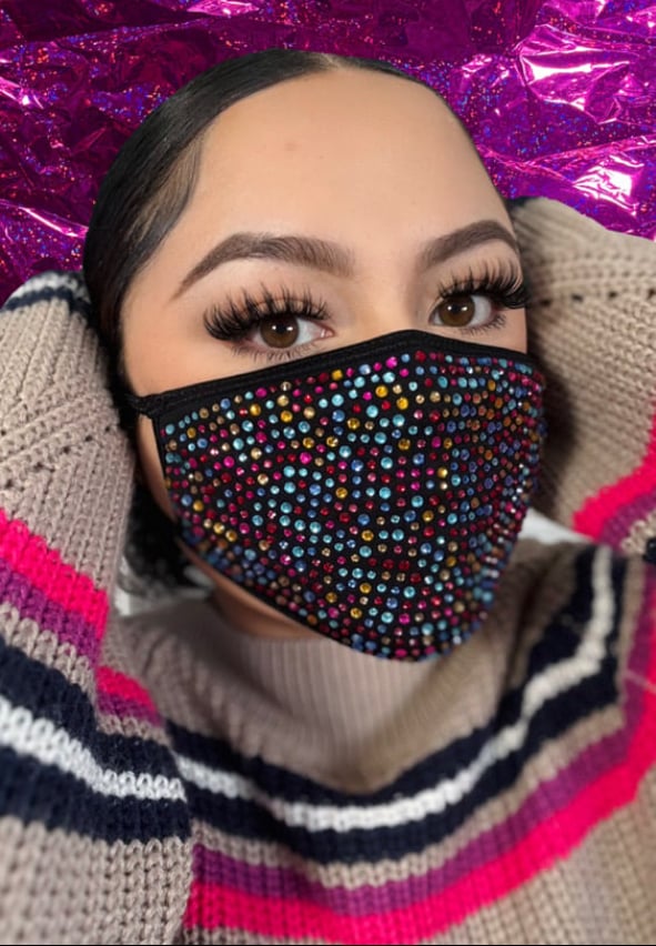 Image of Sparkly Colorful Mask / Mascara Brillante De Colores