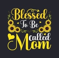 Image 1 of BLESSED TO BE CALLED MOM T-SHIRT 
