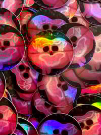 Image 1 of skull lips mini sticker 