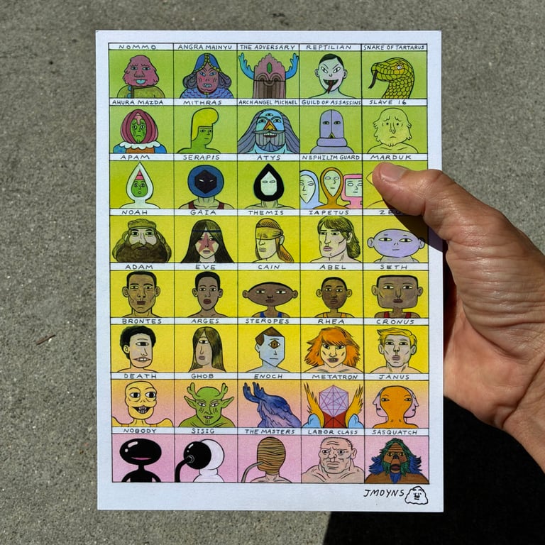 Forming by Jesse Moynihan - SIGNED & #'D MINI-PRINT [PRE-ORDER]
