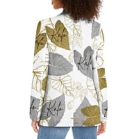 Image 2 of Women's White Kalo Print Casual Blazer