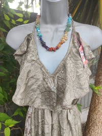 Image 3 of Bianca Frill maxi dress Greys