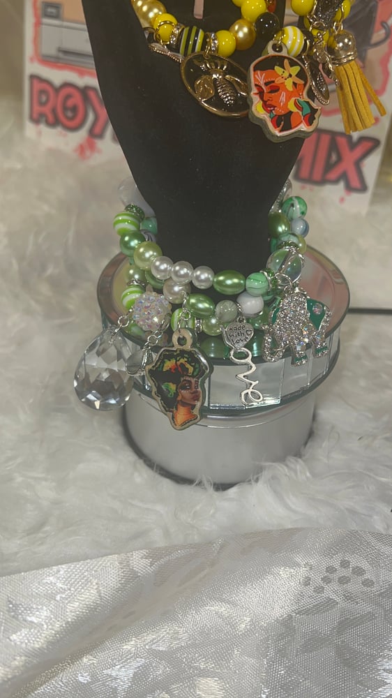 Image of Stacked charm bracelet