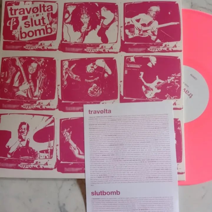 Travølta / Slutbomb “split” LP (Belgian Import)