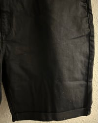 Image 10 of New Sz 22W Universal Threads Black denim shorts #1117*1.2