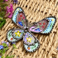 Image 3 of Iridescent Folk Style Butterfly 