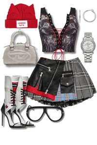 Image 2 of Rock Star Plaid Skirt 