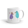 Literary Lillian and Herman white glossy mug