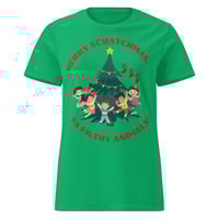 Image 4 of Merry Scratchmas Women’s basic softstyle t-shirt