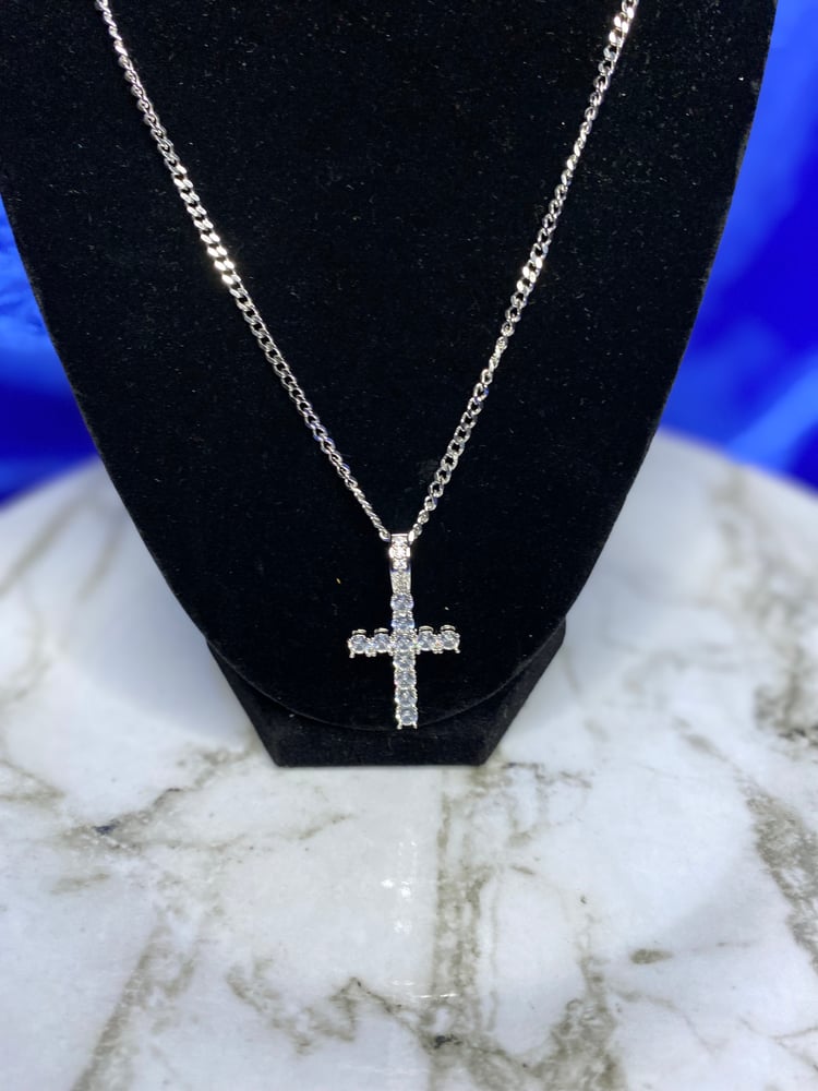 Image of “ Icy Cross Necklace”