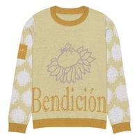 Image 3 of Golden Knitted crew neck sweater
