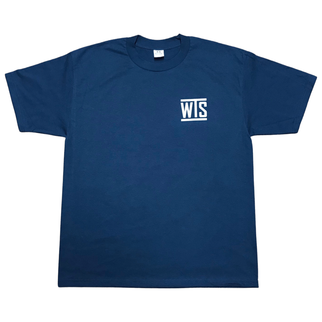 Image of "WHAT COULD GO WRONG" (NAVY BLUE & GREY INK)