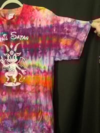 Image 3 of LARGE Hail Satan Tie Dye Shirt 1