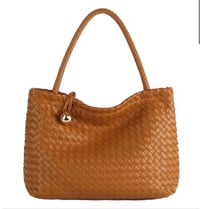 Image 1 of woven satchel 