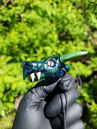 Image 8 of Long horn DragonHead collab with @tonykazyglass