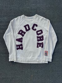 Image 1 of ‘Hard as Folk’ Hardcore 23 Sweatshirt - cream / mauve 