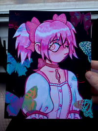 Image of hand embellished mado print