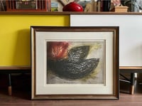 Image 1 of “Fleur-feuille”, Paul Cloutier S/N Drypoint Etching