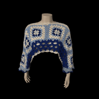 Crochet Poncho (Blues)