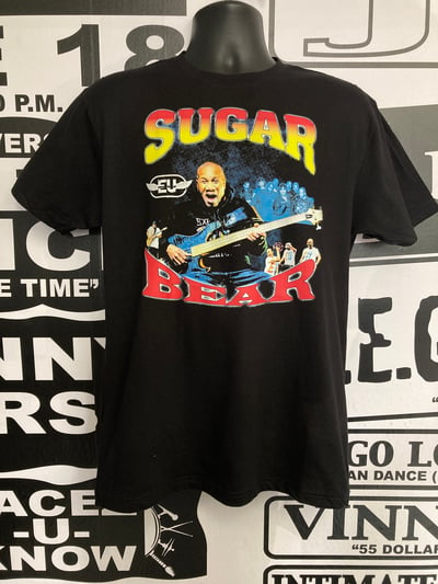 Image of SUGAR BEAR "Birthday 2023 Concert" Black Vintage Tshirt