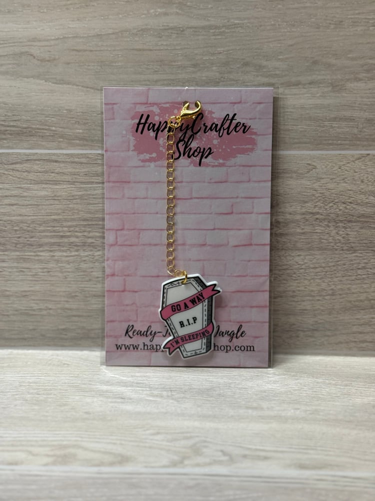 Image of Ready-To-Bead Dangle  -  I'm Sleeping (GOLD)