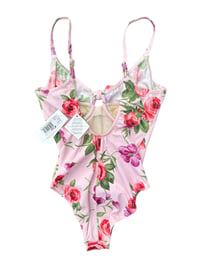 Image 2 of Floral Rose Bow Underwired Swimsuit 34DD