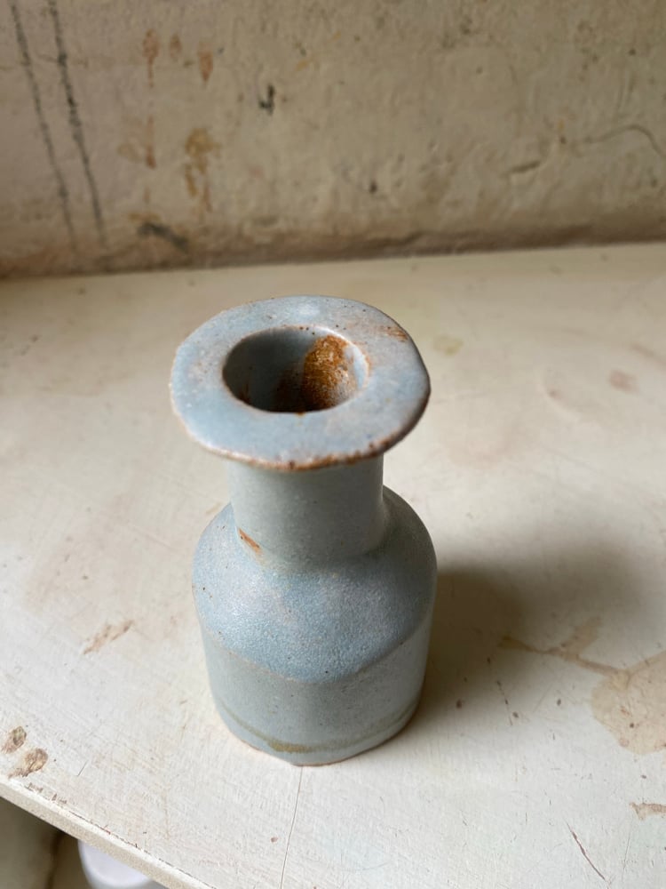 Small squat bottle (duck egg) Image 4