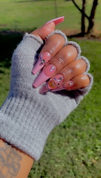 Image 5 of Nails- Long Luxury (Pink Tips)