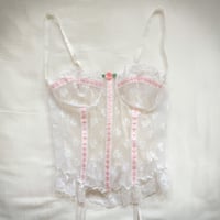 Image 1 of vintage lace corset lingerie (#12)