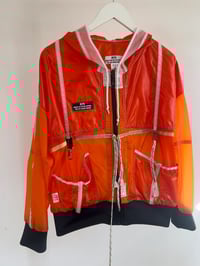 Image 3 of Orange Hooded Parachute Jacket